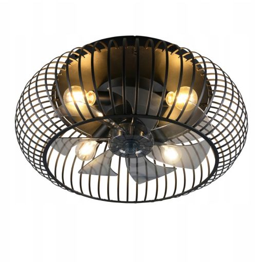 Εικόνα της Ανεμιστήρας Οροφής Trio Lighting Johanna 61cm με Φωτισμό E27 & Τηλεχειριστήριο Black R66884032