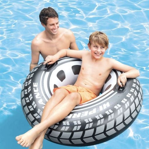 Εικόνα της Παιδικό Σωσίβιο Κουλούρα Intex Monster Truck Tube 114 cm Black/White 56268NP