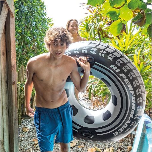 Εικόνα της Παιδικό Σωσίβιο Κουλούρα Intex Monster Truck Tube 114 cm Black/White 56268NP