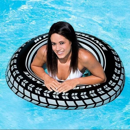 Εικόνα της Παιδικό Σωσίβιο Κουλούρα Intex Giant Tire Tube 91 cm Black/White 59252NP