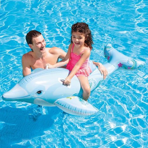 Εικόνα της Φουσκωτό Ride-On Δελφίνι Intex 175x175x66 cm 774112