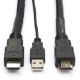Εικόνα της Καλώδιο Nedis Active HDMI Male to HDMI Male/USB-A Male 4K@60Hz 40m Black CVGL34620BK400