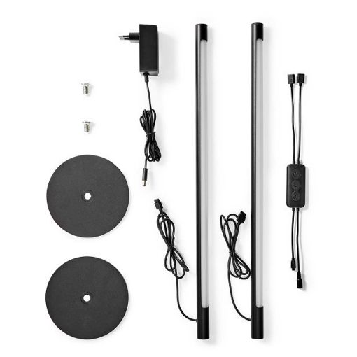 Εικόνα της Επιτραπέζιο Φωτιστικό Nedis SmartLife RGB 600lm 56cm 2τμχ WIFILD10RGBW