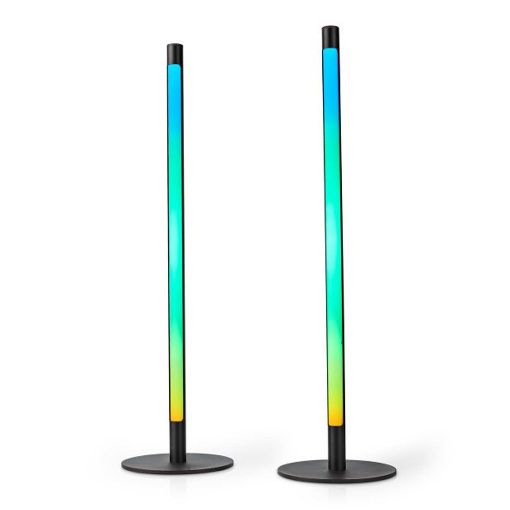 Εικόνα της Επιτραπέζιο Φωτιστικό Nedis SmartLife RGB 600lm 56cm 2τμχ WIFILD10RGBW