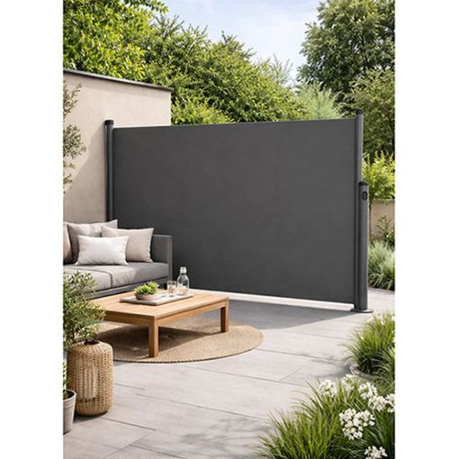 Εικόνα της Gardalux Πλευρική Tέντα 300 x 140 cm 220 g/m² Επεκτάσιμη Ανθρακί FD4000600