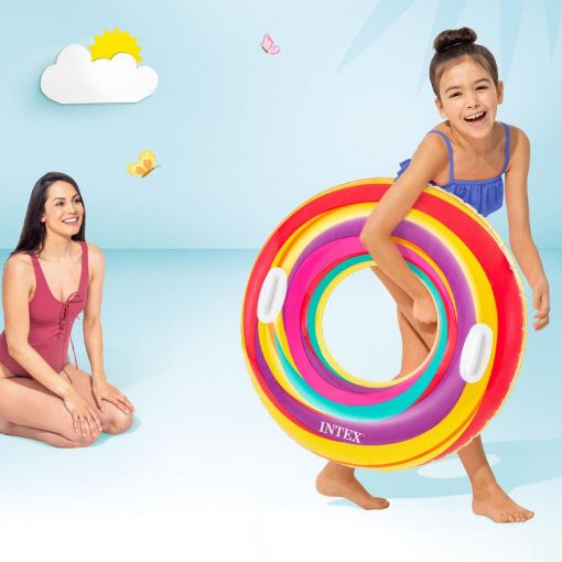 Εικόνα της Φουσκωτή Κουλούρα Intex Switly Whirly 91x91 cm I03402490