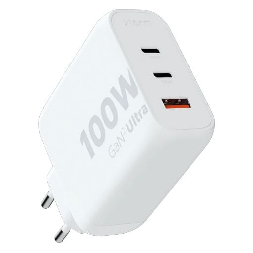 Εικόνα της Φορτιστής Xtorm GaN2 Ultra 2x USB-C & USB-A 100W White XEC100