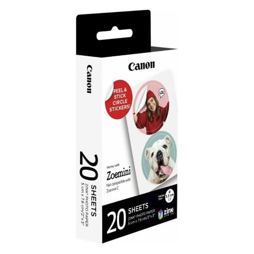Εικόνα της Φωτογραφικό Χαρτί Canon Zink 20x Sheets for Zoemini 4967C003
