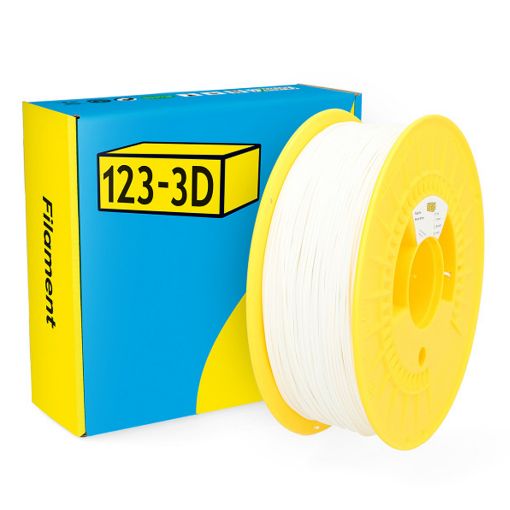 Εικόνα της 123-3D PLA Pro Filament 1.75mm Spool of 1Kg Snow White