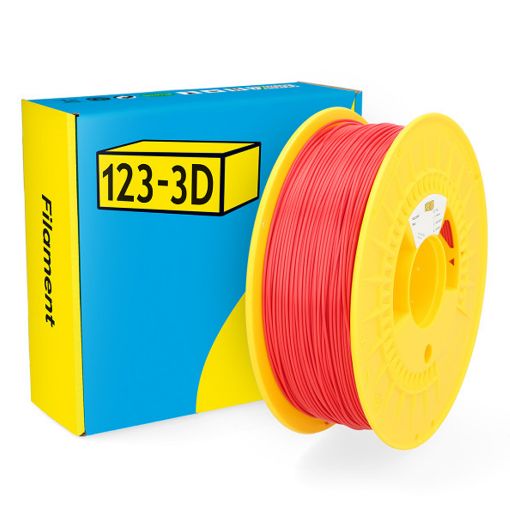 Εικόνα της 123-3D PLA Filament 1.75mm Spool of 1Kg Satin Red