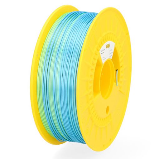 Εικόνα της 123-3D PLA Satin Rainbow Filament 1.75mm Spool of 1Kg Blue/Green/Grey