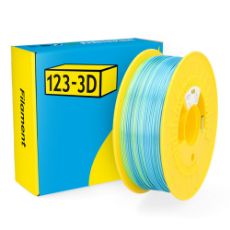 Εικόνα της 123-3D PLA Satin Rainbow Filament 1.75mm Spool of 1Kg Blue/Green/Grey