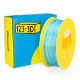 Εικόνα της 123-3D PLA Satin Rainbow Filament 1.75mm Spool of 1Kg Blue/Green/Grey