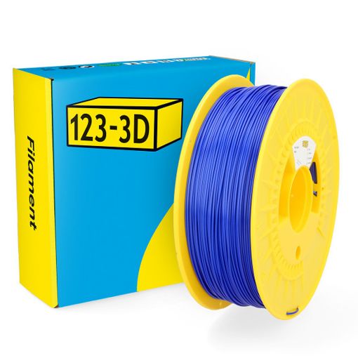 Εικόνα της 123-3D PLA Satin Filament 1.75mm Spool of 1Kg Blue