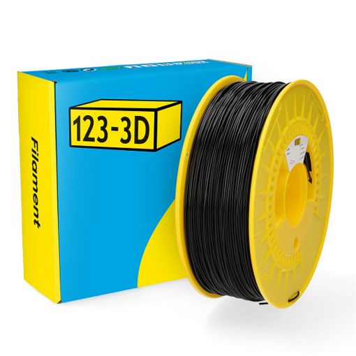 Εικόνα της 123-3D PCTG Filament 1,75mm Spool of 1Kg Black