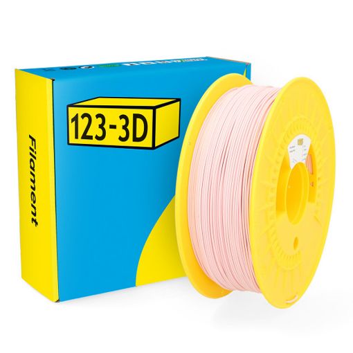 Εικόνα της 123-3D PLA Pastel Filament 1.75mm Spool of 1Kg Light Pink