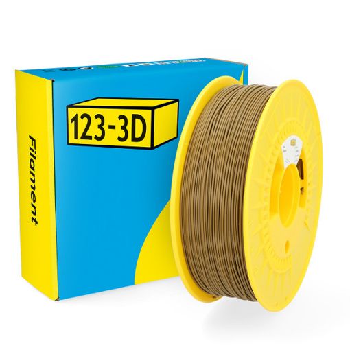 Εικόνα της 123-3D PLA Filament 1.75mm Spool of 1Kg Khaki Grey