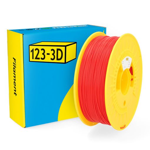 Εικόνα της 123-3D PLA Filament 1.75mm Spool of 1Kg Red