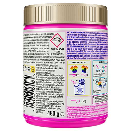 Εικόνα της Καθαριστικό Λεκέδων Ρούχων Vanish Oxi Action Pink Powder 480g