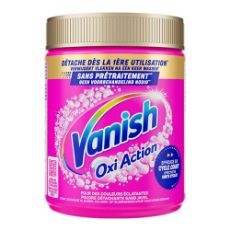 Εικόνα της Καθαριστικό Λεκέδων Ρούχων Vanish Oxi Action Pink Powder 480g
