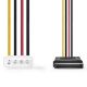 Εικόνα της Nedis Molex to 2x SATA 0.15m CCGB73520VA015