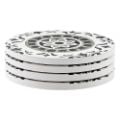 Εικόνα της Σετ Σουβέρ Estia Κεραμικό 10.3x10.3cm 4τμχ Heritage Green 07-39264