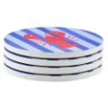 Εικόνα της Σετ Σουβέρ Estia Κεραμικό 10.3x10.3cm 4τμχ Nautical Lobster 07-39301