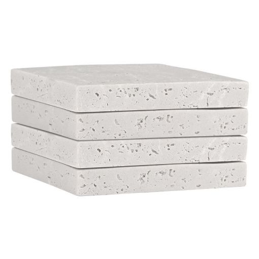 Εικόνα της Σετ Σουβέρ Estia Travertine 10x10cm 4τμχ 07-36867
