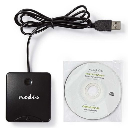 Εικόνα της Smart Card Reader Nedis USB 2.0 Black CRDRU2SM1BK