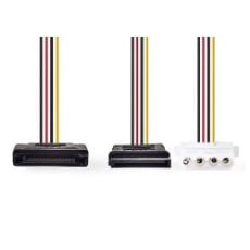 Εικόνα της Nedis SATA Male to SATA + Molex Female 0.15m CCGP73555VA015