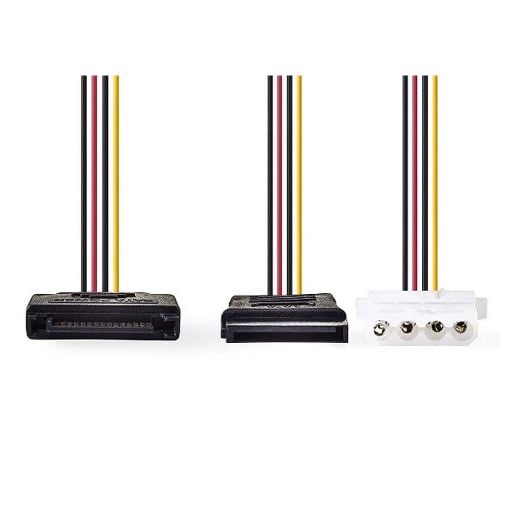 Εικόνα της Nedis SATA Male to SATA + Molex Female 0.15m CCGP73555VA015