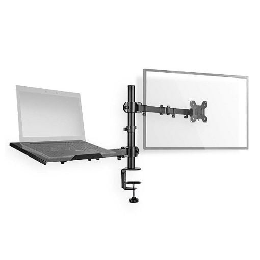 Εικόνα της Monitor Arm Nedis 15" - 32" with Laptop Stand Black MMSISNB110BK