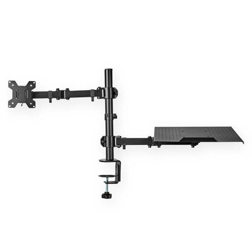 Εικόνα της Monitor Arm Nedis 15" - 32" with Laptop Stand Black MMSISNB110BK