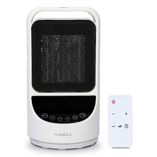 Εικόνα της Αερόθερμο Nedis SmartLife Wi-Fi Πύργος Κεραμικό 1500W White HTFA22WTW
