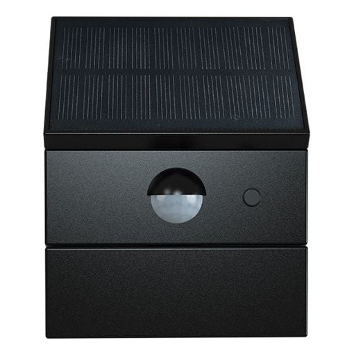 Εικόνα της Ηλιακό Επιτοίχιο Φωτιστικό 123LED Magic Cube 3000-4000-6000K με Αισθητήρα Κίνησης IP65 Black