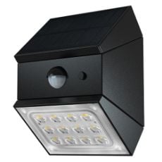 Εικόνα της Ηλιακό Επιτοίχιο Φωτιστικό 123LED Magic Cube 3000-4000-6000K με Αισθητήρα Κίνησης IP65 Black