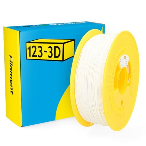 Εικόνα της 123-3D PLA Filament 1.75mm Spool of 1Kg Snow White