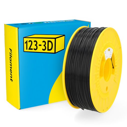 Εικόνα της 123-3D ABS Filament 1.75mm Spool of 1Kg Black