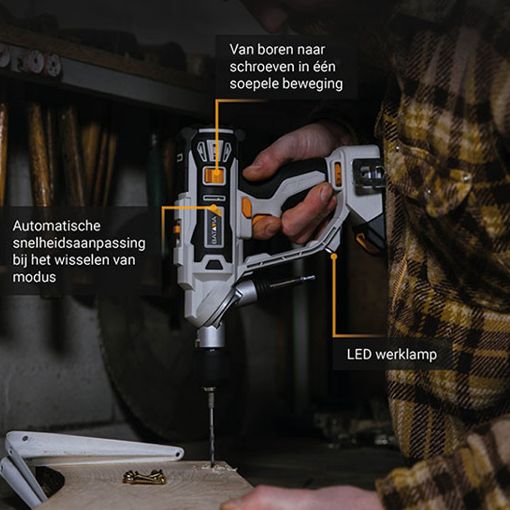 Εικόνα της Δραπανοκατσάβιδο Μπαταρίας Batavia Maxxpack Twindrill 18V White/Black 7063778
