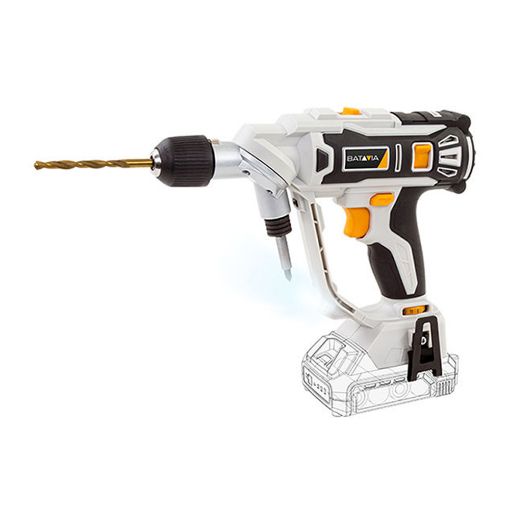 Εικόνα της Δραπανοκατσάβιδο Μπαταρίας Batavia Maxxpack Twindrill 18V White/Black 7063778