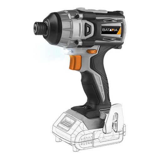 Εικόνα της Παλμικό Κατσαβίδι Μπαταρίας Batavia Maxxpack Brushless 18V Black/Grey 7062808