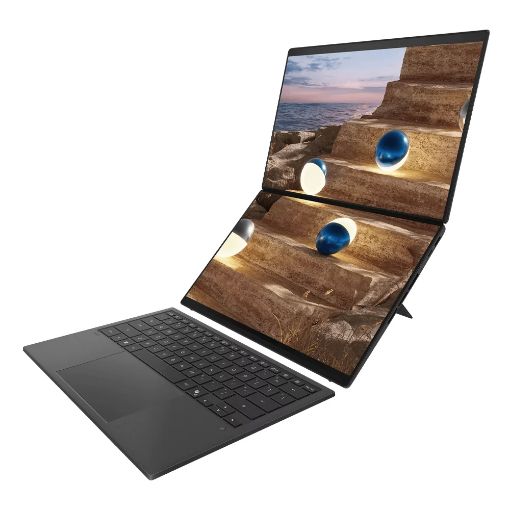 Εικόνα της Laptop Asus ZenBook Duo UX8407AA 14" OLED Touch Intel Core Ultra X9 388H 32GB 2TB SSD Win11 Pro Moher Gray 90NB16V1-M00BA0