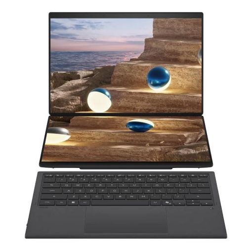 Εικόνα της Laptop Asus ZenBook Duo UX8407AA 14" OLED Touch Intel Core Ultra X9 388H 32GB 2TB SSD Win11 Pro Moher Gray 90NB16V1-M00BA0