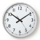 Εικόνα της Πλαστικό Ρολόι Τοίχου Nedis Tanita 38cm Silver/White CLWA016PC38AL