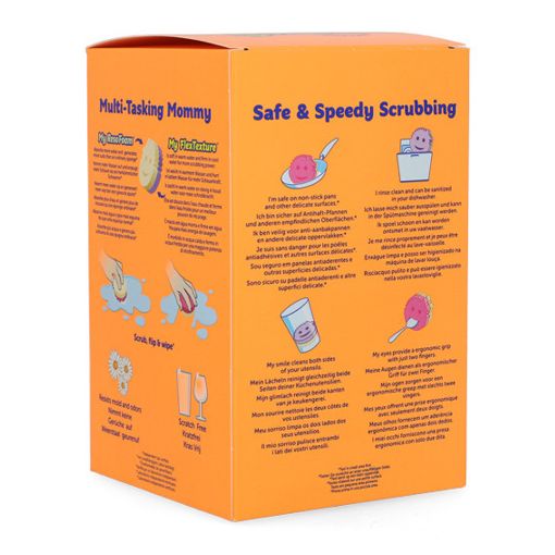 Εικόνα της Σφουγγάρι Scrub Daddy Scrub Mommy Shapes 4τμχ Pink/Purple
