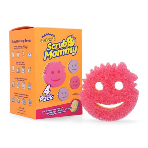 Εικόνα της Σφουγγάρι Scrub Daddy Scrub Mommy Shapes 4τμχ Pink/Purple