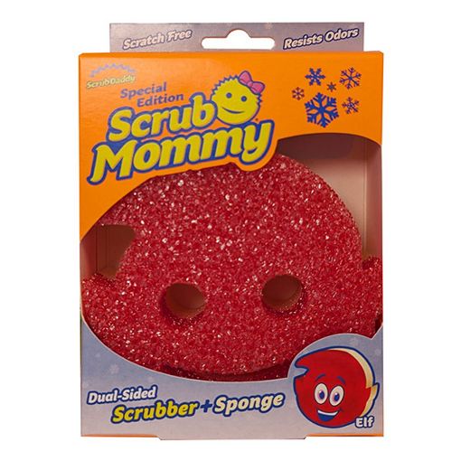 Εικόνα της Σφουγγάρι Scrub Daddy Scrub Mommy Red Elf Christmas Special Edition Red