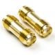 Εικόνα της Adapter Nedis SMA Female to SMA Female Gold-Plated 2τμχ Gold CSGB02940GD