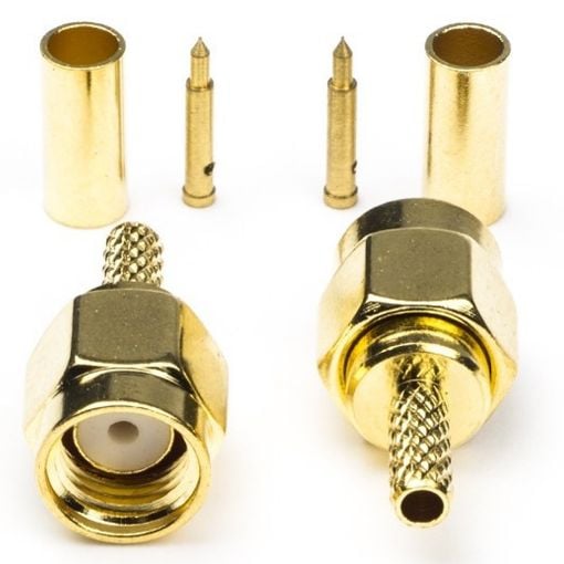 Εικόνα της Connector Nedis SMA Male Gold-Plated 2τμχ CSGB02900GD