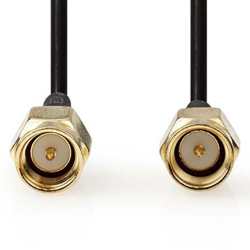 Εικόνα της Καλώδιο Nedis SMA Male to SMA Male Single Shielded Gold-Plated 1m Black CSGB02000BK10
